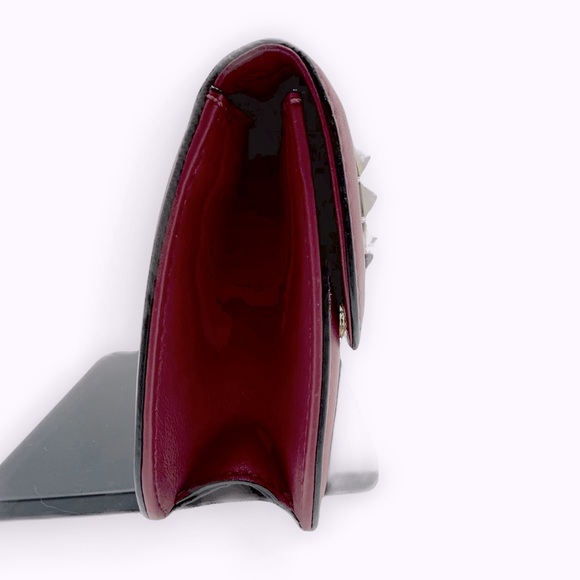 Auth Valentino Garavani Fuchsia Rockstud Small Flap Glam Lock Shoulder Bag - Picture 8 of 16